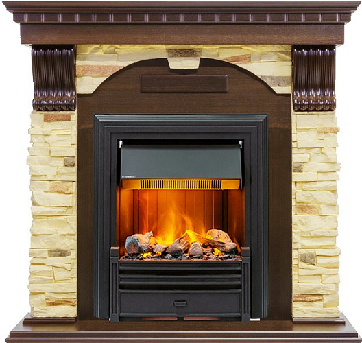 Dimplex Dublin очаг Brookline Black темный дуб/сланец белый_2